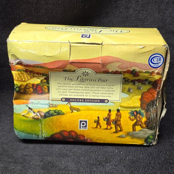 Publix The Lilgrim Pair Lil Collectable Thanksgiving Pilgrim Salt Pepper Shaker - Picture 4 of 8